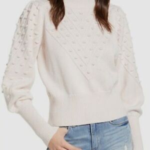 French Connection Bobble-Knit  cream Sweater